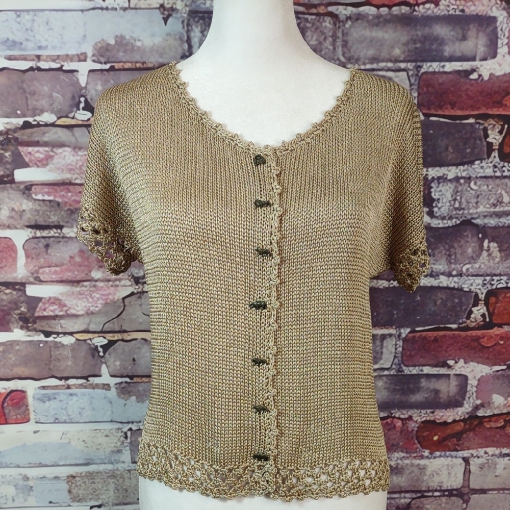 The Palace Short Sleeve Cardigan Sweater